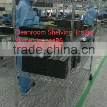 Clean Room ESD Wire Storage Rack With Conductive Casters