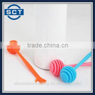 Plastic Long Handle Spiral Head Honey Sugar Dipper Stirrer Stick photo-4