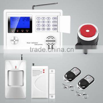 PSTN/GSM support alert call&SMS and 150 accessories wirelss security alarm system