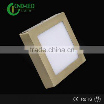6W 12W 18W 24W Surface Mounted LED Ceiling Light Golden Led Panel Light