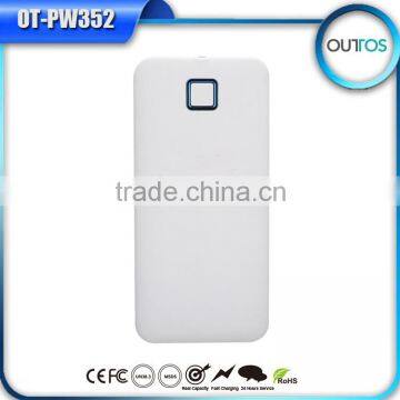 Top quality best price 8000mah polymer power bank with rubber finished