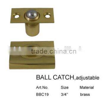 New brass ball catch door closer BBC19