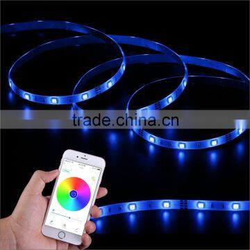 SingHong 300cm 90 LEDs Bluetooth Light Strip RGB 16 Million Colors Brightness Adjustable Smartphone App Control Indoor Use