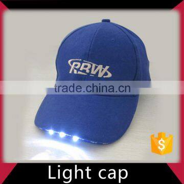 Custom Printed 5 Panels Led Lighted Baseball Caps