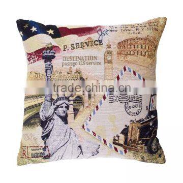Jacquard Cushion Polycotton Cushion for Home &hotel Decoration &promotion&gift &supermarket Retail ----london Time