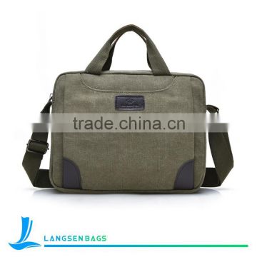 Durable men canvas sling bag messenger bag laptopbags