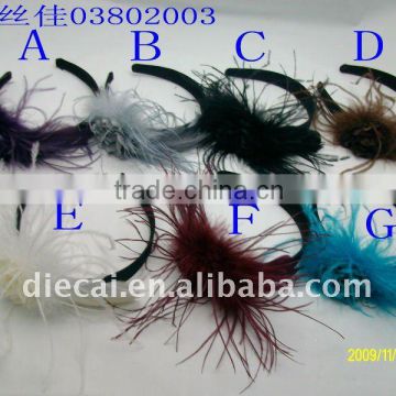 peacock feather headbands