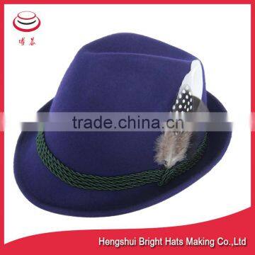 Newly Fashional Lady's Wool Felt Trilby Hat photo-3