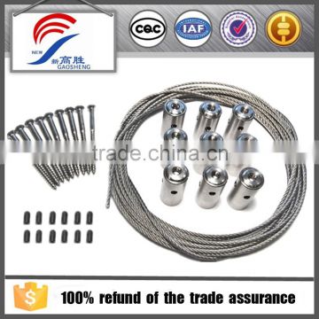 green wall steel cable