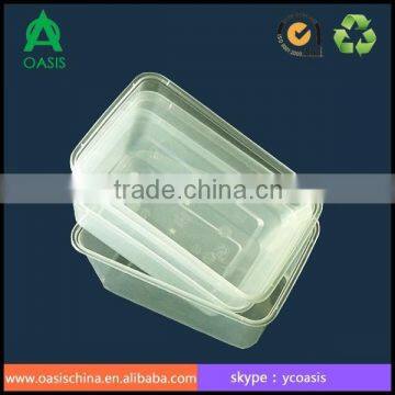 Food Grade Transparent Disposable Rectangular PP 1000ML Food Containers photo-2
