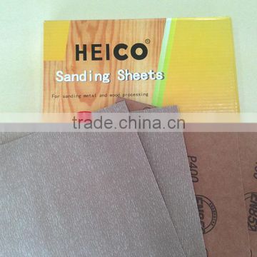 EN852 aluminum oxide wholesale latex sandpaper coated automotive sandpaper