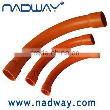 hot sale and reliable quality PVC conduit bends 90 degree grey heavy duty