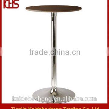 Fashion Wooden Cheap Chrome Bar Table