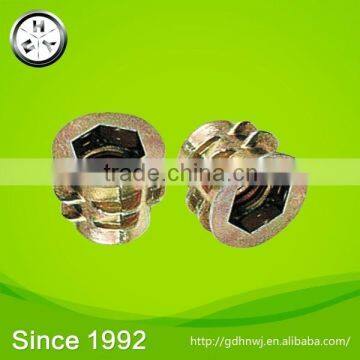 Sales network throughout the world zinc alloy furniture screw nuts(NZ1215)