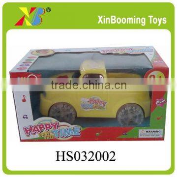 best selling B/O cartoon car toy with music and light