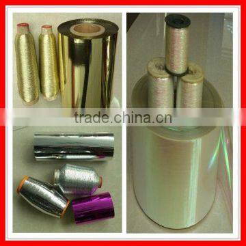 gold polyester metallic yarn film