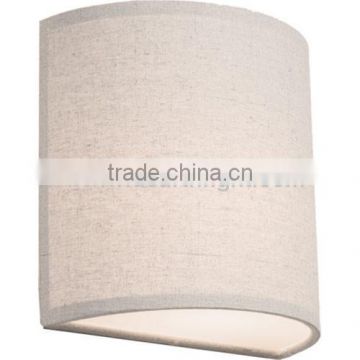 UL CUL Listed Half Cylinder Shaped Fabric Wall Sconce For Hotel W80005