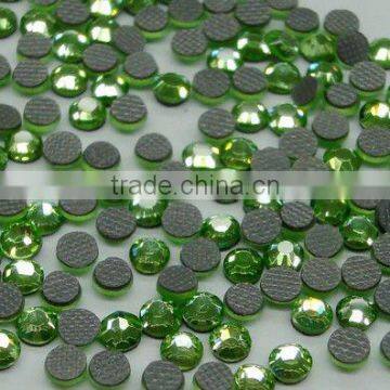 enviromental quality light green DMC rhinestone material