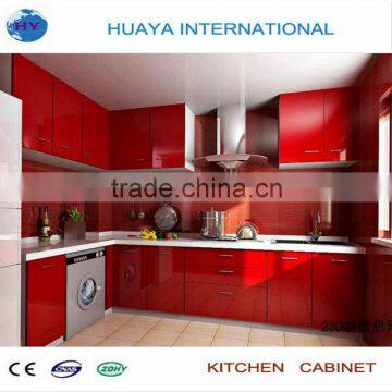 high gloss red kitchen cabinet lacquer door