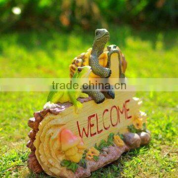 Welcome letter with cartoon animals