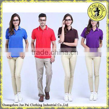 Low Price Printed Custom Logo Parader Club Unisex Supermarket Polo Tee Shirts