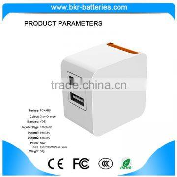 High quality wall travel charging universal usb home charger