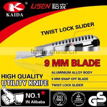 Tool Cutter 9mm Snap Off Blade Aluminium Alloy Art Knife photo-4