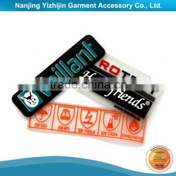 High quality customized vinyl patch, pvc rubber patch