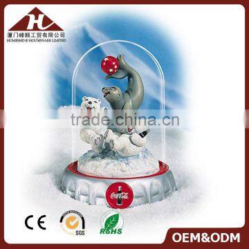 polar bear custom snow globe with company logo                        
                                                                                Supplier's Choice