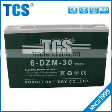 12v 30ah green lead acid batteries for electric scooter