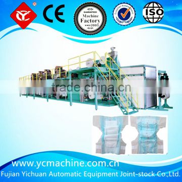 Machine for Making Round Elastic Waistband Baby Diaper