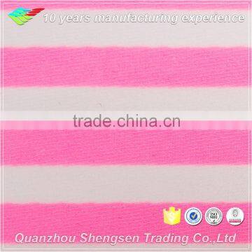 print pink stripe nylon lycra swimwear fabric