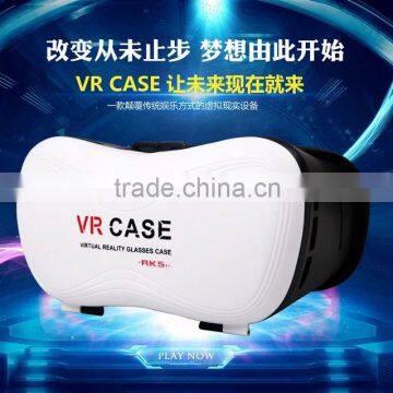 VR CASE 5th 3D Glasses Upgraded Version Virtual Reality 3D Video Glasses Bluetooth Remote