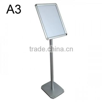 metal sign frame A3 t-stand poster A3 Pedestal Poster Stand