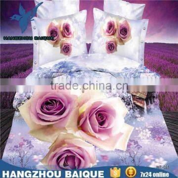 Wholesale Polyester White Florals 3D Duvet Cover Set photo-4