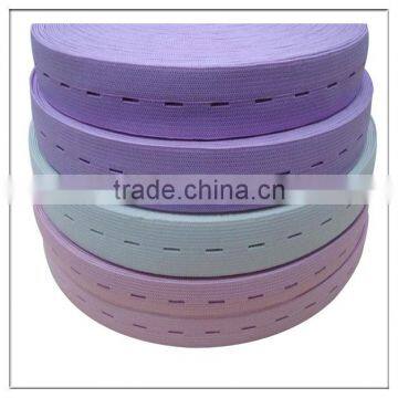 custom color button hole elastic tape