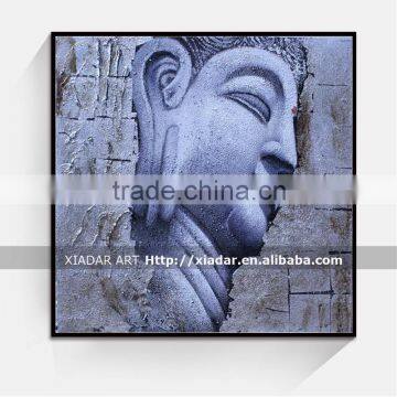 Wall art decor buddha face oil painting for bedroom decor shu159