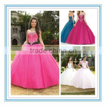 Sexy Sweetheart Neckline Embroidery Strapless Dresses Most Beautiful Quinceanera Dress(QUMO-1013)