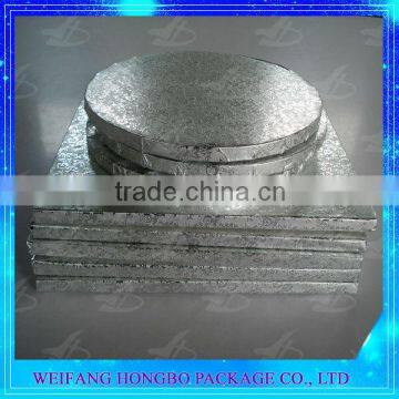 hot sale silver foil round/square cake drum wholesale