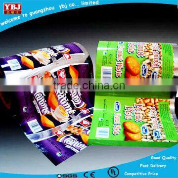 Export nut plastic foil packaging roll , coffee roll film for packing , plastic package foil film