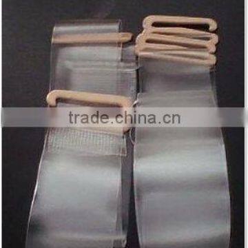 hot selling TPU elastic transparent bra strap