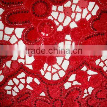 African Velvet Lace Fabric, Handcut Velvet Lace