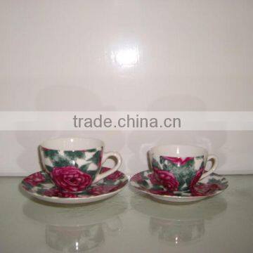 fine quality orcelain royal design porcelain with saucer cups