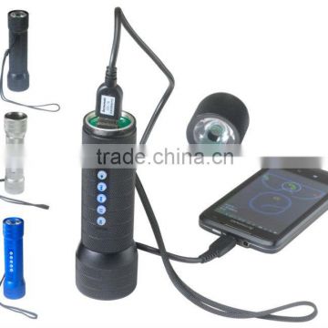 Multifunctional Music led Torch with power bank & FM radio