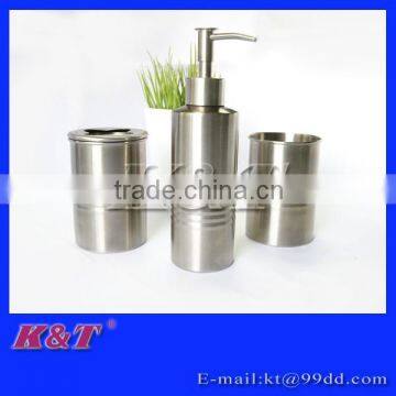 3pcs practical stainless steel bathroom set