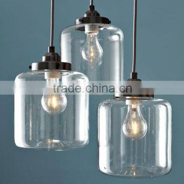 11.29-11 3-Jar Glass Chandelier Light preserves Inspired by antique canning jars charm warms up any space