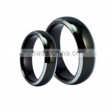 fashion black tungsten ring #44009