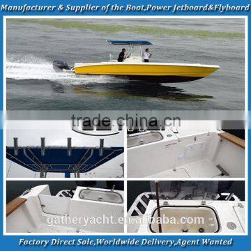 Gather 32ft fiberglass center console boat,fiberglass open boat