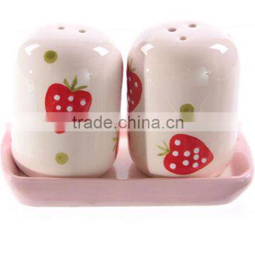 Ceramic handpaint wholesale salt and pepper shaker