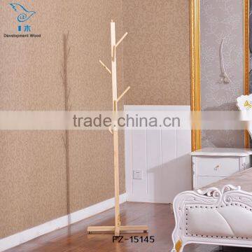 Pine Solid Wood Coat Rack For Living Room Use photo-2